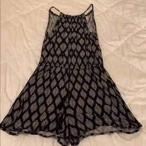 Black and white romper